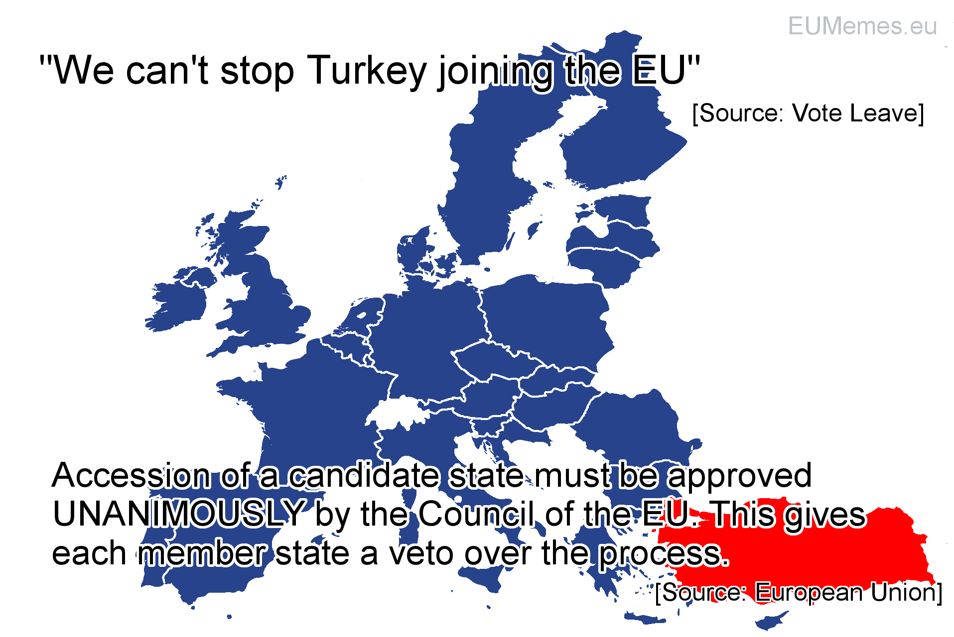 The UK does have a veto over Turkey joining the EU
